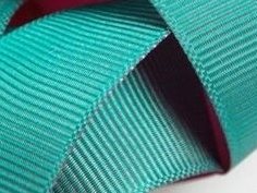 Gross grain ribbon laid out in the factory floor